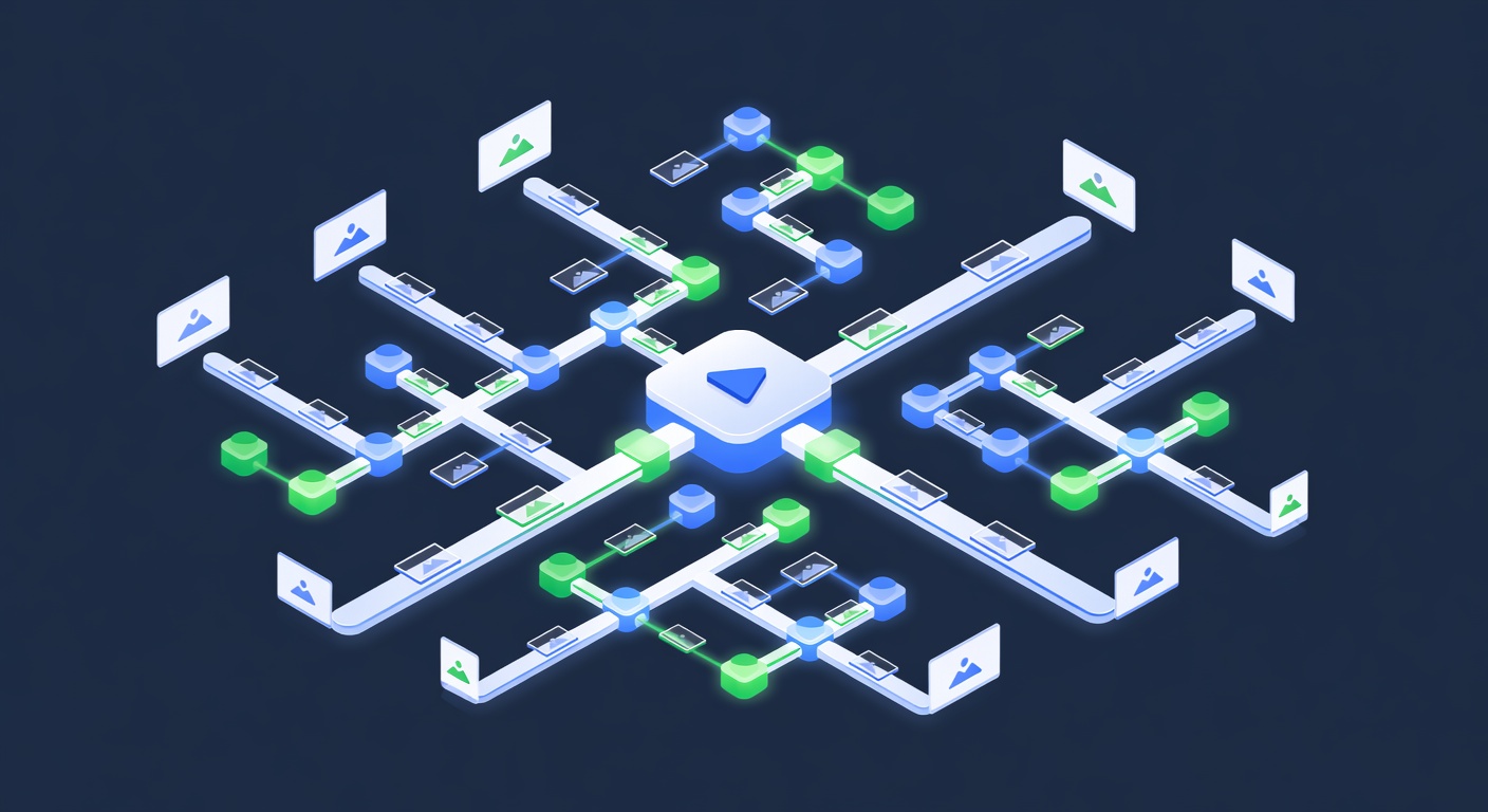 Desarrollador integrando generación de video IA en workflows de producción