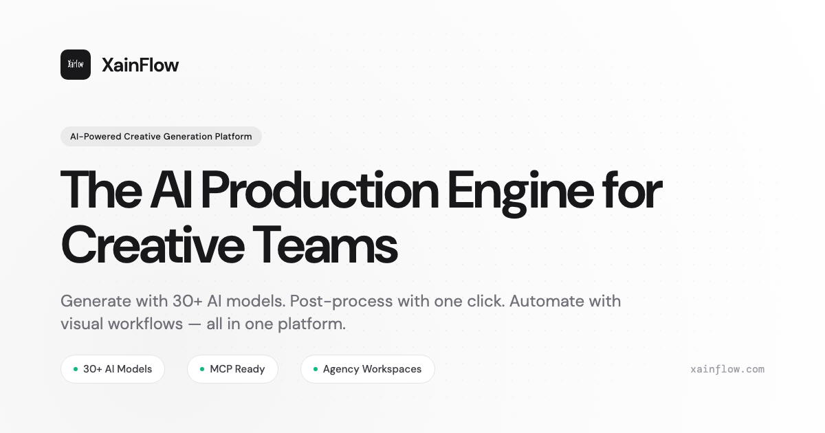 Xainflow — AI Agents for Campaign Production